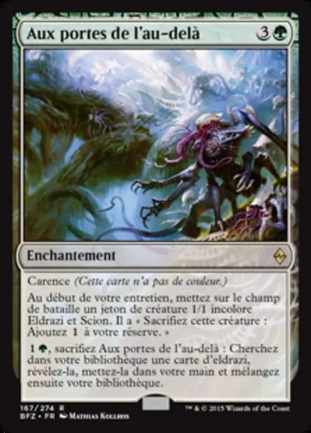 Aux portes de l'au-delà, carte Magic BFZ 167 — extension La bataille de Zendikar