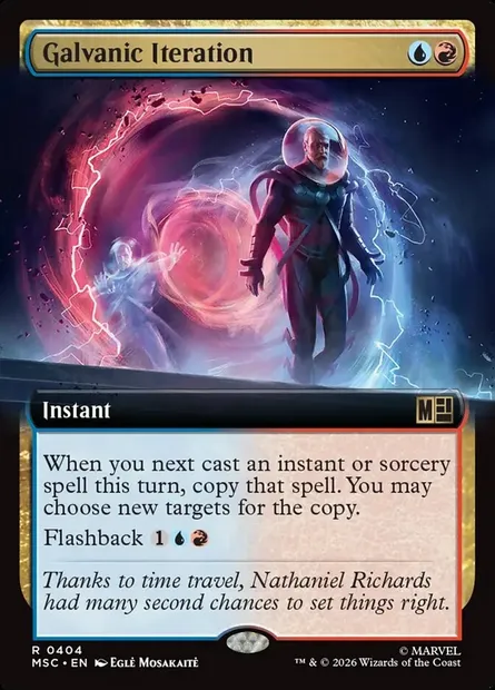 Galvanic Iteration, Magic card MSC 404 — Marvel Super Heroes Commander set