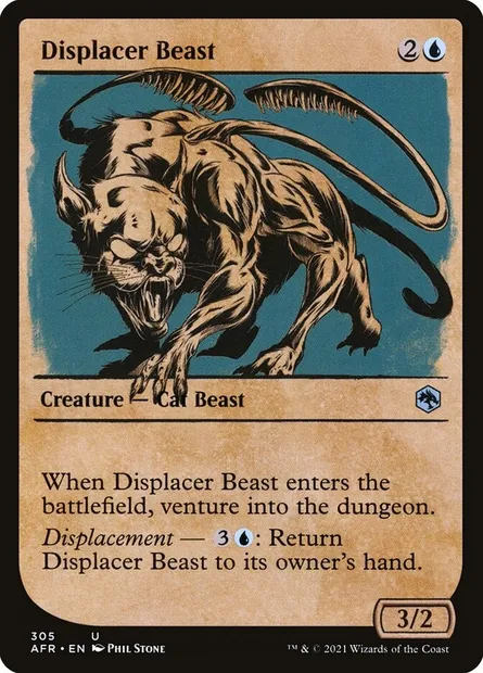 Displacer Beast, Magic card AFR 305 — Adventures in the Forgotten Realms set
