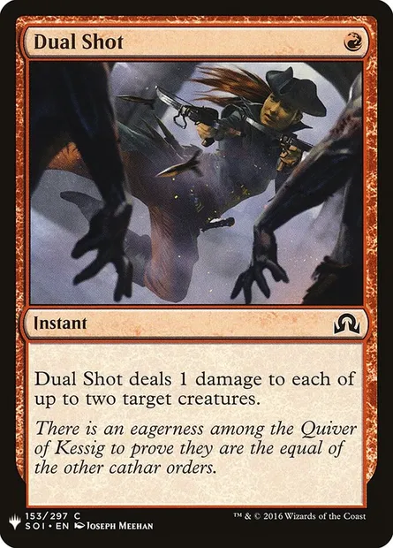 Tir double, carte Magic PLST SOI-153 — extension The List