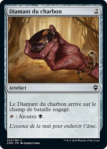 Diamant du charbon, carte Magic CMR 303 — extension Commander Legends