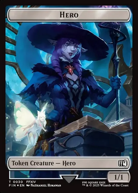 Hero, Magic card TFIN 30 — Final Fantasy Tokens set