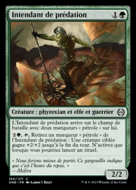 Intendant de prédation, carte Magic ONE 180 — extension Tous Phyrexians