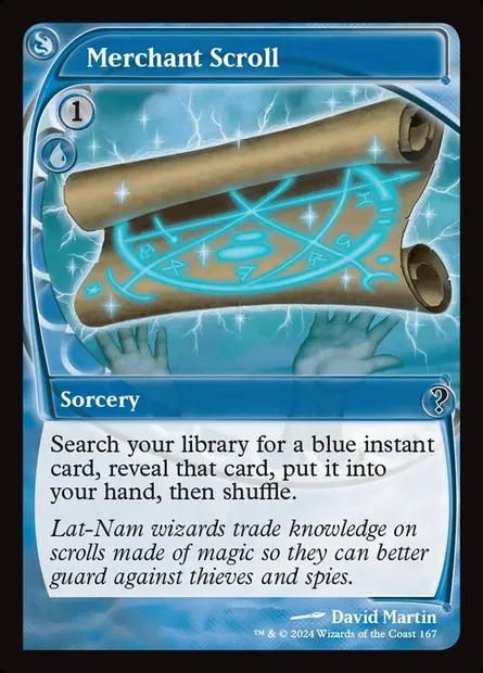 Parchemin de marchand, carte Magic MB2 167 — extension Mystery Booster 2