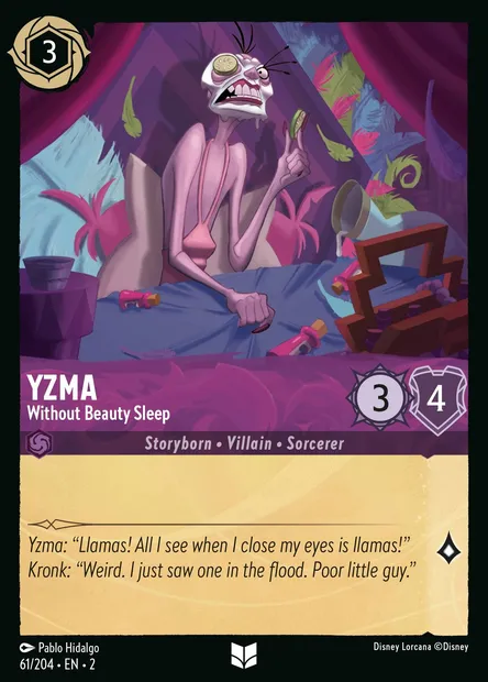 Yzma - Without Beauty Sleep, Disney Lorcana card CH2-061 — Rise of the Floodborn set