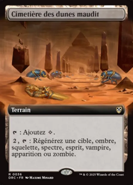 Cimetière des dunes maudit, carte Magic DRC 36 — extension Aetherdrift Commander