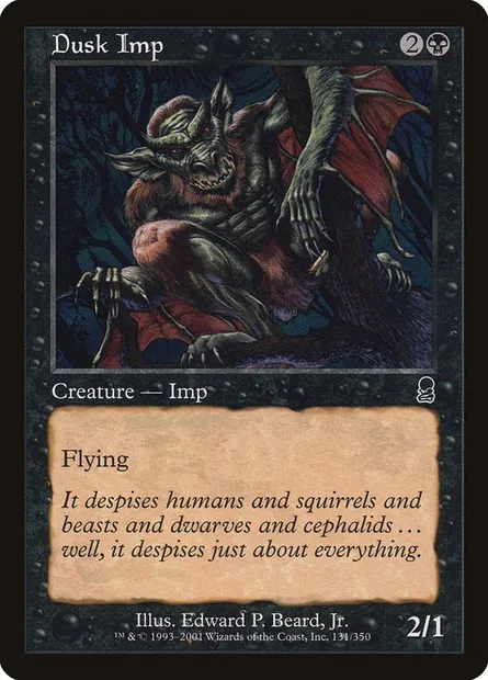 Dusk Imp, Magic card ODY 131 — Odyssey set