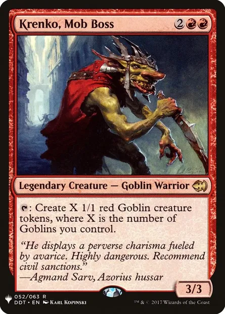 Krenko, Mob Boss, Magic card PLST DDT-52 — The List set