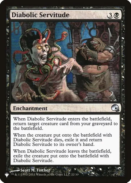 Diabolic Servitude, Magic card PLST PD3-22 — The List set