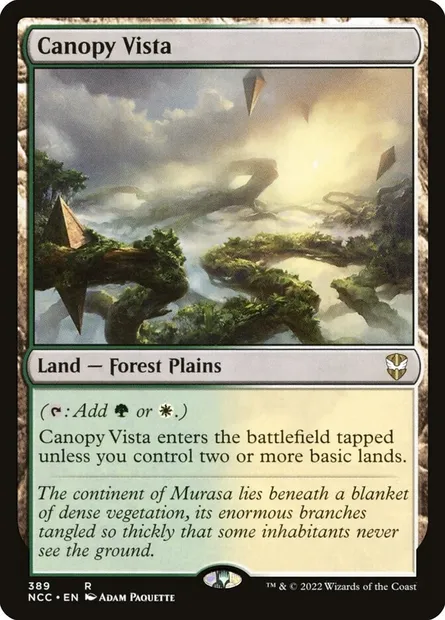 Canopy Vista, Magic card NCC 389 — New Capenna Commander set