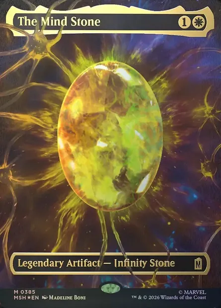 The Mind Stone, Magic card MSH 385 — Marvel Super Heroes set