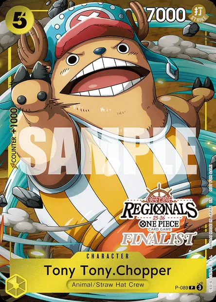 Tony Tony.Chopper, One Piece card P-089 — Promotion card set