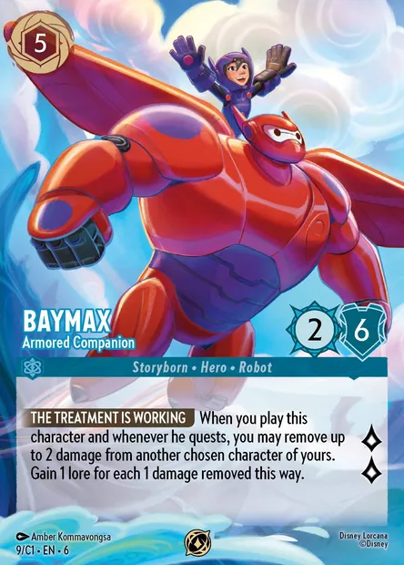 Baymax - Armored Companion, Disney Lorcana card C1-009 — Lorcana Challenge 2024 set