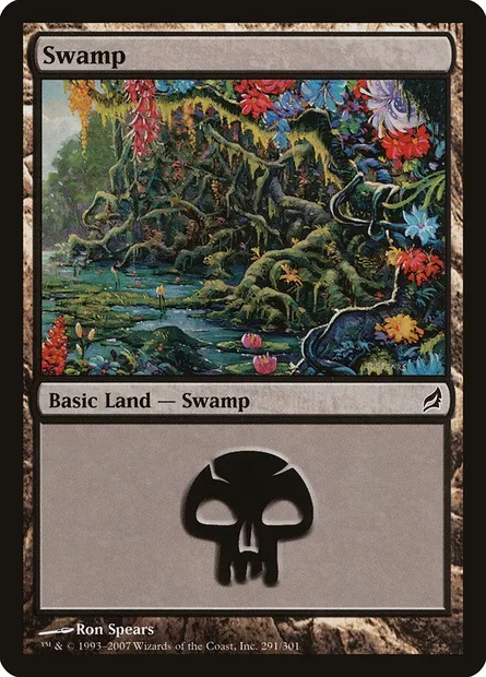 Swamp, Magic card LRW 291 — Lorwyn set