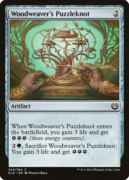 Woodweaver's Puzzleknot, Magic card KLD 240 — Kaladesh set