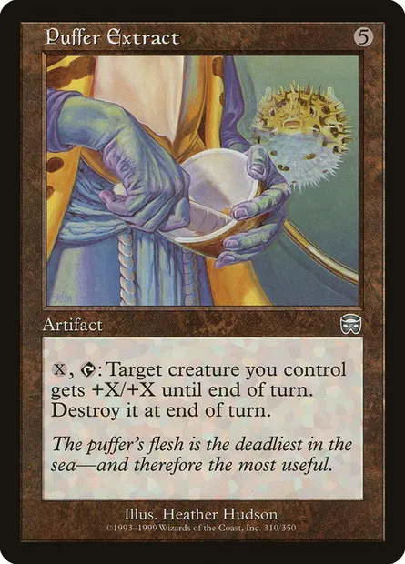 Puffer Extract, Magic card MMQ 310 — Mercadian Masques set