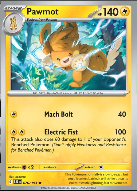 Pohmarmotte, carte Pokémon TDX 076-11 — extension Theme Deck & Blisters Exclusives