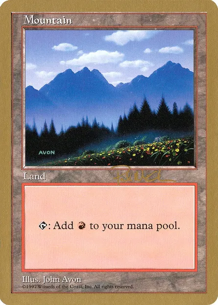 Montagne, carte Magic WC97 pm445 — extension World Championship Decks 1997