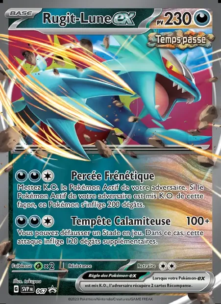 Rugit-Lune-ex, carte Pokémon PR-SV 067 — extension SVP Black Star Promos
