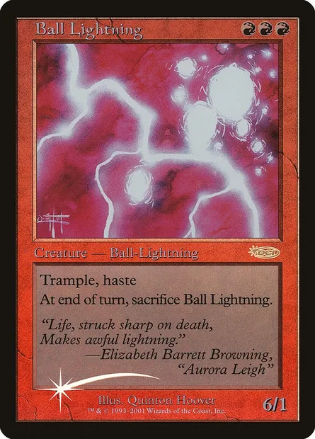 Ball Lightning, Magic card G01 1 — Judge Gift Cards 2001 set