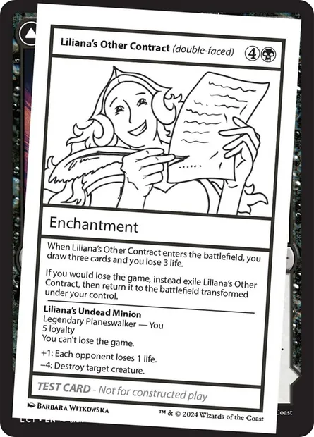 Liliana's Other Contract // Liliana's Undead Minion, Magic card MB2 548 — Mystery Booster 2 set