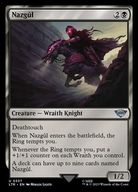 Nazgûl, Magic card LTR 337 — The Lord of the Rings: Tales of Middle-earth set