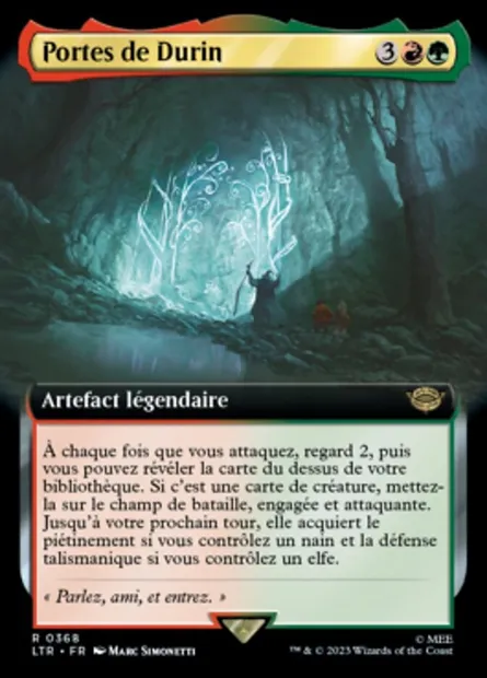Portes de Durin, carte Magic LTR 368 — extension Le Seigneur des Anneaux : chroniques de la Terre du Milieu