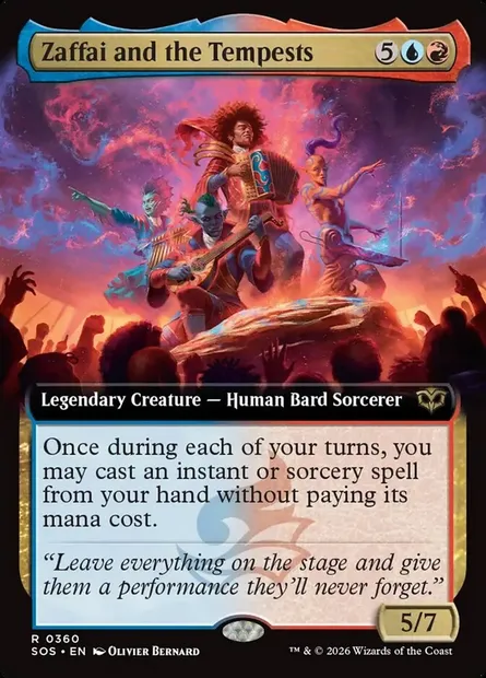 Zaffai and the Tempests, Magic card SOS 360 — Secrets of Strixhaven set