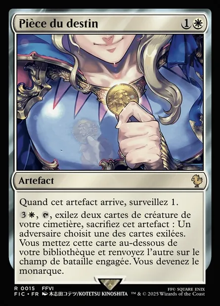 Pièce du destin, carte Magic FIC 15 — extension Final Fantasy Commander