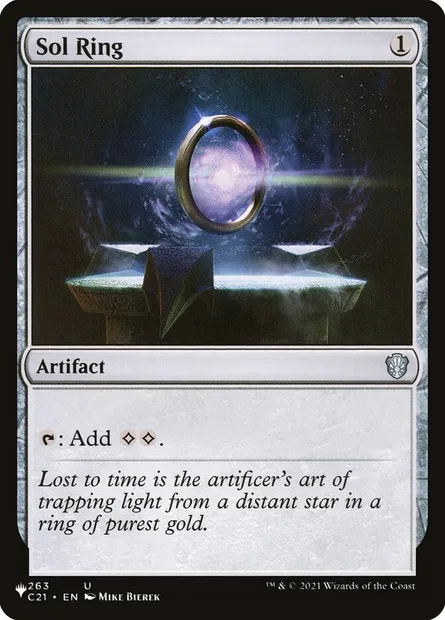 Sol Ring, Magic card PLST C21-263 — The List set