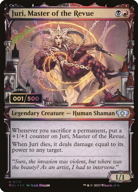 Juri, maître de la Revue, carte Magic MUL 176z — extension Multiverse Legends