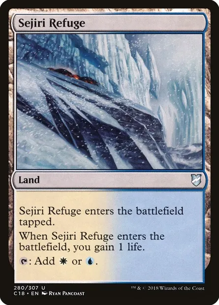 Sejiri Refuge, Magic card C18 280 — Commander 2018 set