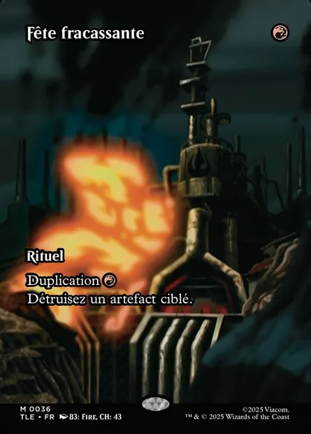 Fête fracassante, carte Magic TLE 36 — extension Avatar: The Last Airbender Eternal
