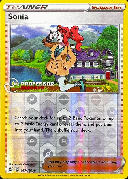 Sonia, Pokémon card PROF 192 — Professor Program set