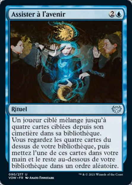 Assister à l'avenir, carte Magic VOW 90 — extension Innistrad : noce écarlate