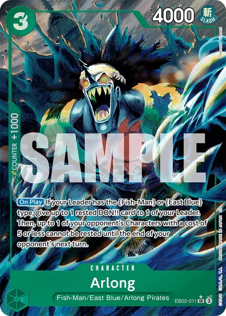 Arlong, One Piece card EB02-011 — Anime 25th Collection set