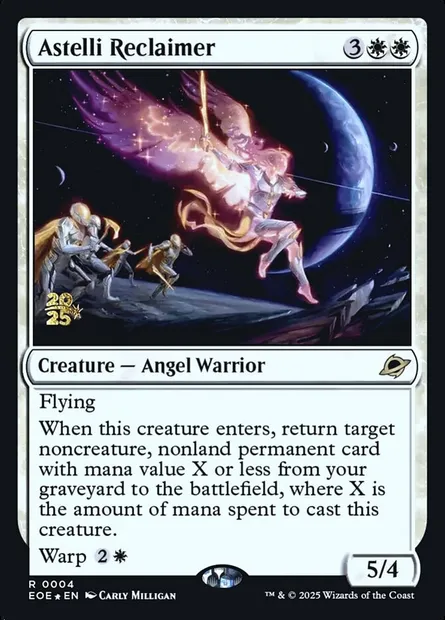 Récupératrice astelli, carte Magic PEOE 4s — extension Edge of Eternities Promos