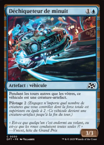 Déchiqueteur de minuit, carte Magic DFT 50 — extension Aetherdrift