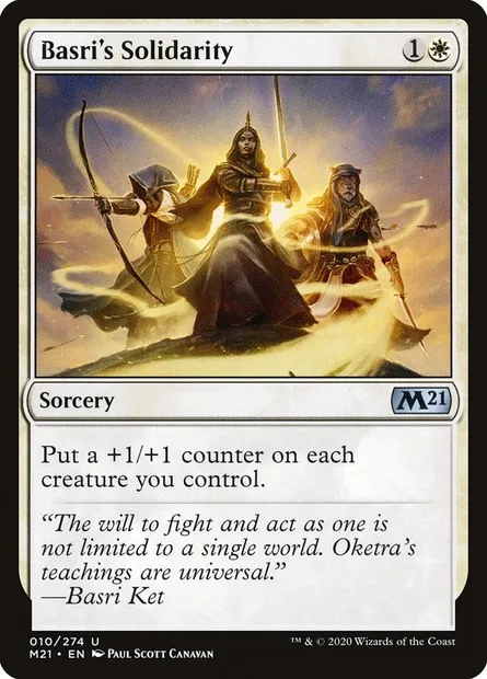Basri's Solidarity, Magic card M21 10 — Core Set 2021 set
