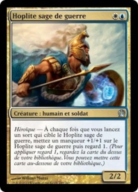 Hoplite sage de guerre, carte Magic THS 189 — extension Theros