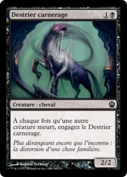 Destrier carnerage, carte Magic THS 88 — extension Theros