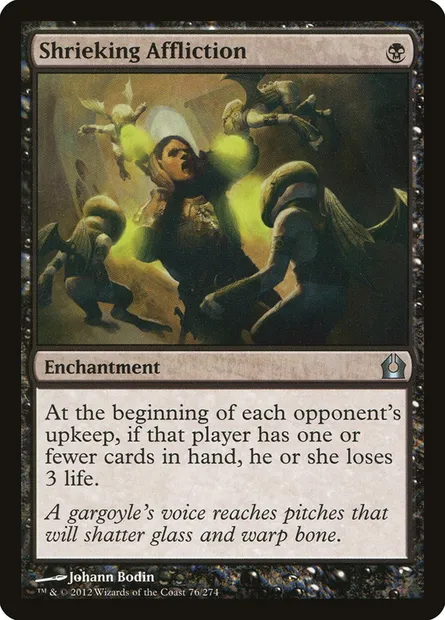 Shrieking Affliction, Magic card RTR 76 — Return to Ravnica set