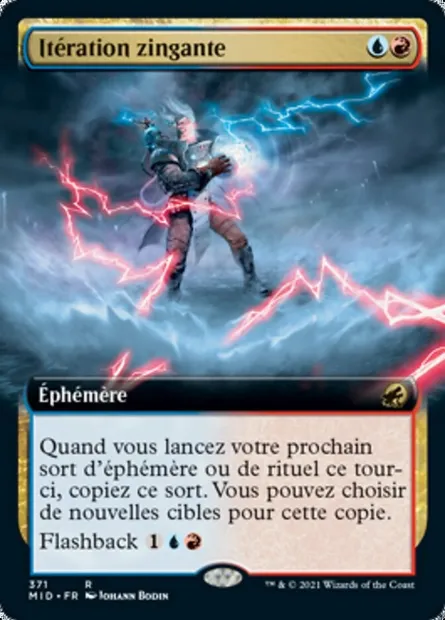 Itération zingante, carte Magic MID 371 — extension Innistrad : chasse de minuit