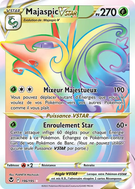 Majaspic VSTAR, carte Pokémon SIT 196 — extension Tempête Argentée