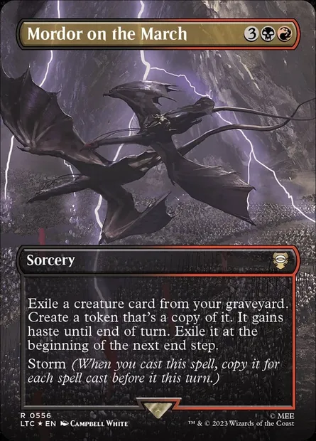 Mordor on the March, Magic card LTC 556 — Tales of Middle-earth Commander set