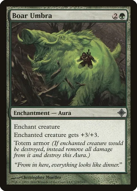 Boar Umbra, Magic card ROE 179 — Rise of the Eldrazi set