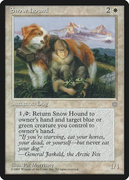 Snow Hound, Magic card ICE 53 — Ice Age set