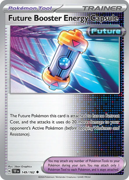 Future Booster Energy Capsule, Pokémon card TEF 149 — Temporal Forces set