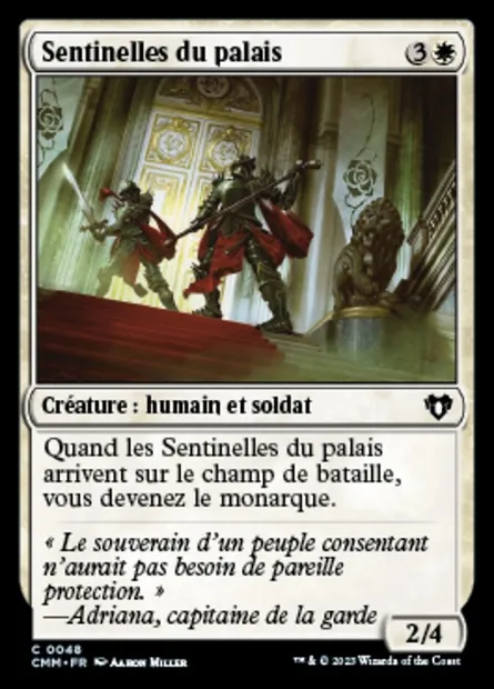 Sentinelles du palais, carte Magic CMM 48 — extension Commander Masters