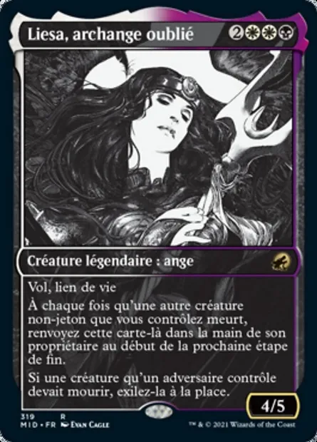 Liesa, archange oublié, carte Magic MID 319 — extension Innistrad : chasse de minuit
